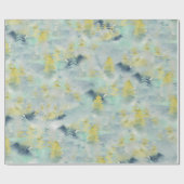 Abstracte Waterverf Pijnboombos Cadeaupapier (Vlak)