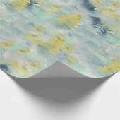 Abstracte Waterverf Pijnboombos Cadeaupapier (Hoek)