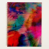Abstracte Waterverf Planner (Voorkant)