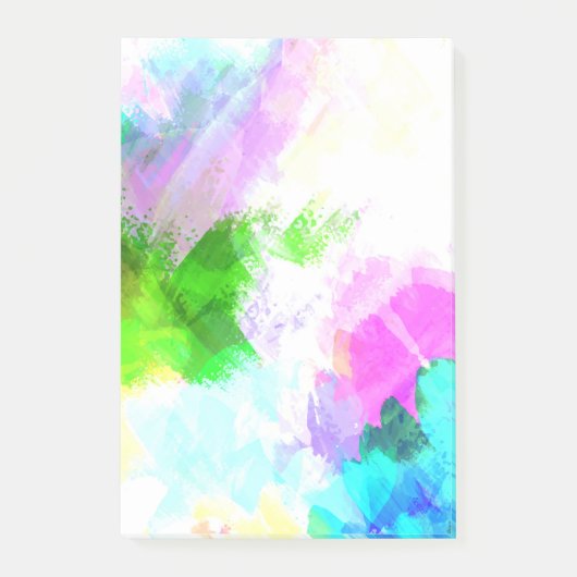 Abstracte waterverf post-it® notes (Voorkant)