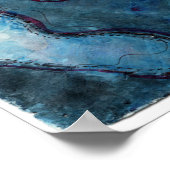 Abstracte Waterverf Poster overtreden (Hoek)