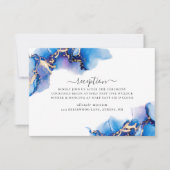 Abstracte Waterverf Receptie Kaart (Voorkant)