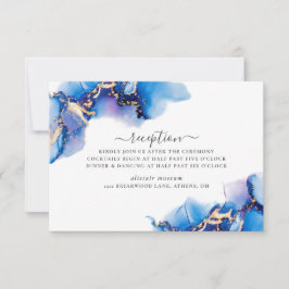 Abstracte Waterverf Receptie Kaart