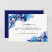 Abstracte Waterverf Receptie Kaart (Voorkant / Achterkant)