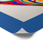 Abstracte waterverf regenbooghart poster (Hoek)