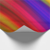 Abstracte Waterverf Regenbooglegant Multicolor Cadeaupapier (Hoek)