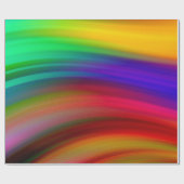Abstracte Waterverf Regenbooglegant Multicolor Cadeaupapier (Vlak)