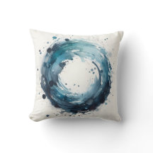 abstracte waterverf ring