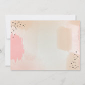 Abstracte Waterverf Roze Apple-leraar Notitiekaartje (Achterkant)