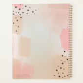 Abstracte Waterverf Roze Apple Teacher Planner (Achterkant)