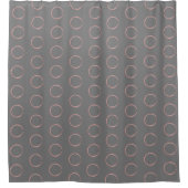 Abstracte waterverf roze cirkel Shower Curtain Douchegordijn (Voorkant)