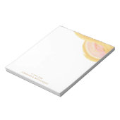 Abstracte Waterverf Roze en Goud op maat Notitieblok (Linkerzijde)