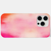 Abstracte Waterverf Roze Koraal Sinaasappel Kleurr Case-Mate iPhone Case (Achterkant (horizontaal))