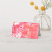 Abstracte Waterverf Roze Plaatskaartje (Achterkant)