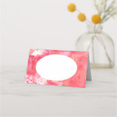 Abstracte Waterverf Roze Plaatskaartje (Voorkant)