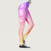 *~* Abstracte Waterverf Roze Violet Ombre Leggings (Rechts)
