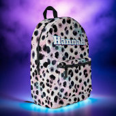 Abstracte Waterverf Roze Zwarte Vlek Custom Bedrukte Rugzak