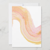 Abstracte Waterverf Roze zwembad Kaart (Achterkant)