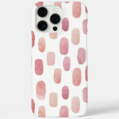 Abstracte waterverf schattig roze penseelstreekpat Case-Mate iPhone case (Achterkant)