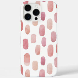 Abstracte waterverf schattig roze penseelstreekpat iPhone 16 pro max hoesje