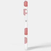 Abstracte waterverf schattig roze penseelstreekpat Case-Mate iPhone case (Achterkant / Links)