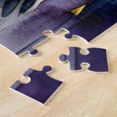 Abstracte Waterverf Schilderen van een kolibrie 5: Legpuzzel (Zijkant)