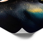 Abstracte Waterverf Schilderen van een olifant 5:4 Poster (Hoek)