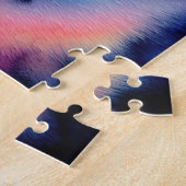 Abstracte Waterverf Schilderen van Olifant Legpuzzel (Zijkant)