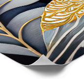 Abstracte Waterverf Schilderen van Vogels 2:3 Poster (Hoek)