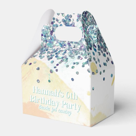 Abstracte Waterverf Schilderij Partij Bedankdoosjes (Voorkant Zijde)