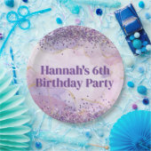 Abstracte Waterverf Schilderij Partij Papieren Bordje (Feest)