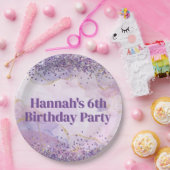 Abstracte Waterverf Schilderij Partij Papieren Bordje (Feest)