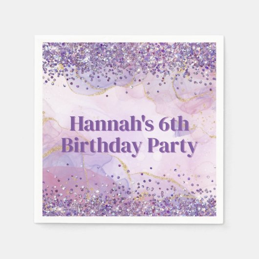 Abstracte Waterverf Schilderij Partij Servet (Voorkant)