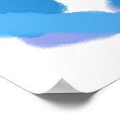 abstracte waterverf schilderij poster (Hoek)