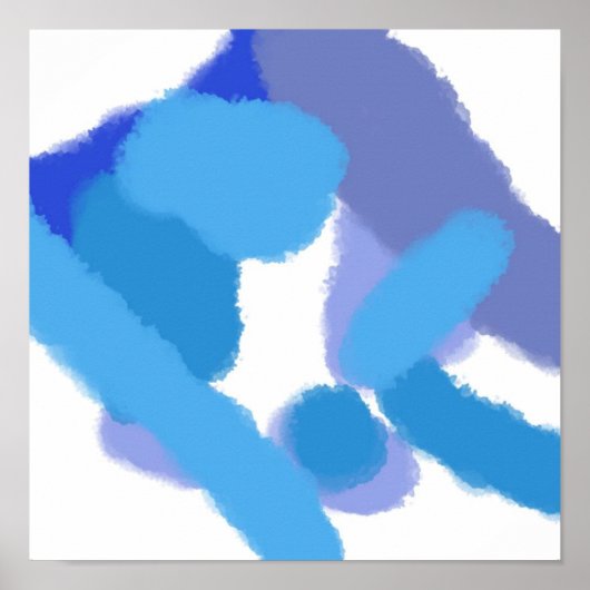 abstracte waterverf schilderij poster (Voorkant)