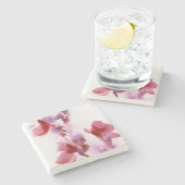 Abstracte waterverf schilderijen 3 stenen onderzetter (Zijkant)