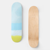 abstracte waterverf schilderkunst persoonlijk skateboard (Voorkant)