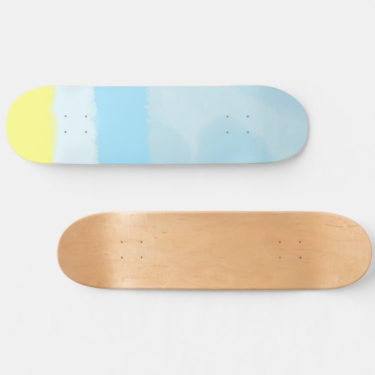 abstracte waterverf schilderkunst persoonlijk skateboard (Horizontaal)