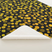 Abstracte waterverf sherpa deken (3/4)