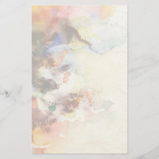 Abstracte waterverf slijptextuur met verf briefpapier (Voorkant)