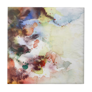 Abstracte waterverf slijptextuur met verf tegeltje