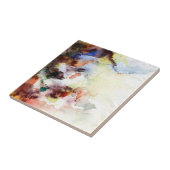 Abstracte waterverf slijptextuur met verf tegeltje (Zijkant)