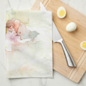 Abstracte waterverf slijptextuur met verf theedoek (Quarter Fold)