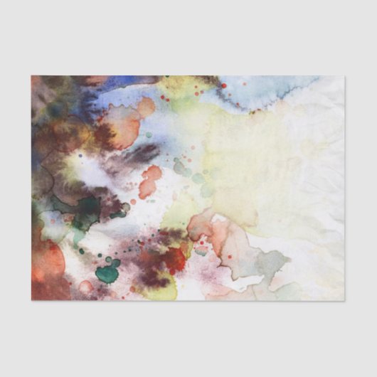 Abstracte waterverf slijptextuur met verf tissuepapier (Voorkant)