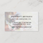 Abstracte waterverf slijptextuur met verf visitekaartje (Achterkant)