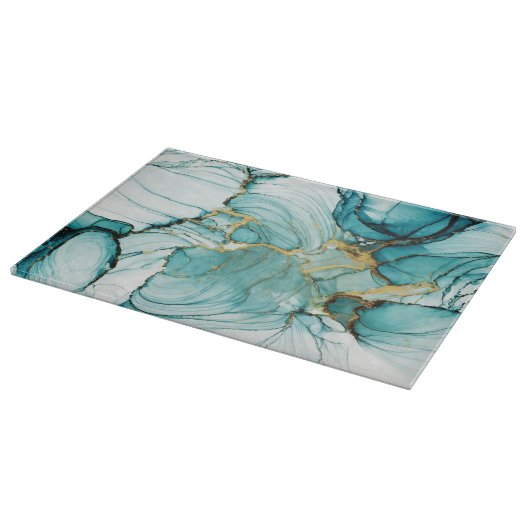 Abstracte Waterverf Snijraad Snijplank (Hoek)