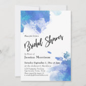 Abstracte Waterverf spat Vrijgezellenfeest Kaart (Voorkant)