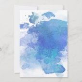 Abstracte Waterverf spat Vrijgezellenfeest Kaart (Achterkant)