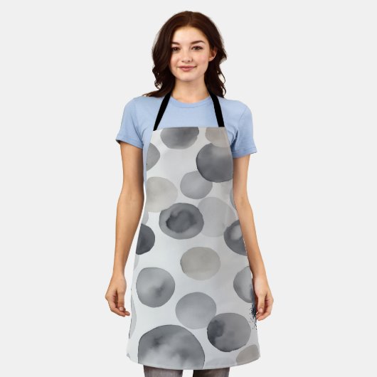 Abstracte waterverf spatten schort (Gedragen)