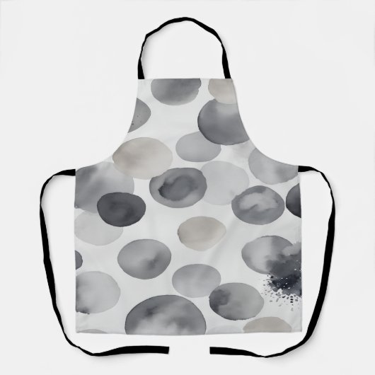 Abstracte waterverf spatten schort (Voorkant)